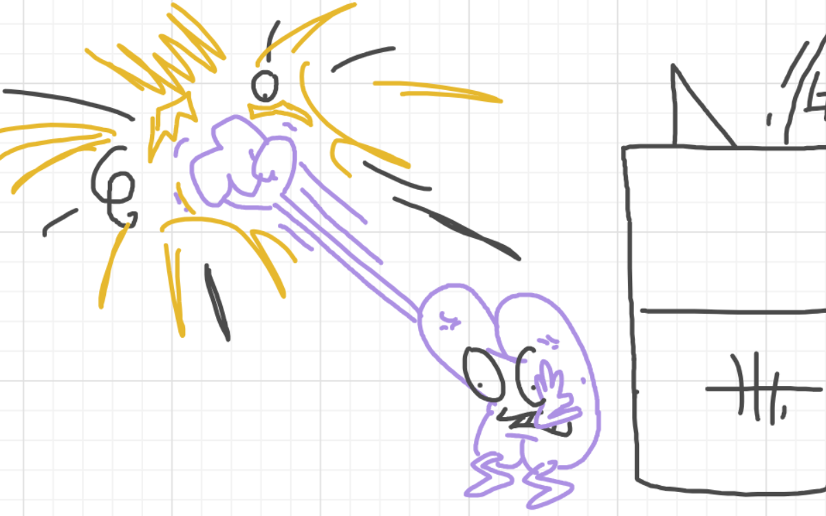 A panel from I've Been Everywhere, Man, episode nine of the Board Boards object show by Furretwalk/WalkingFurret.